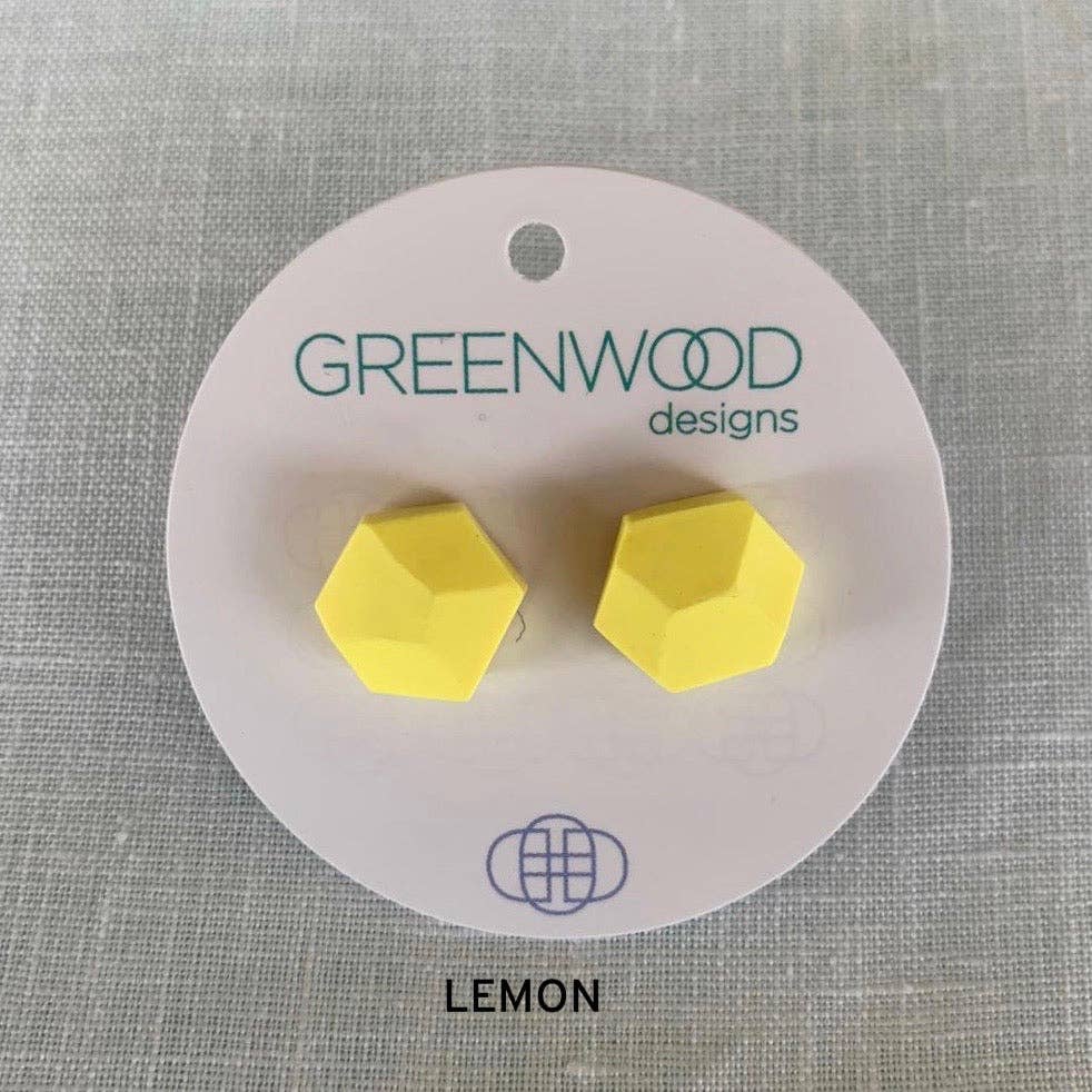 Greenwood Designs - Wholesale Stud/post earrings - Plain Rock Earrings15