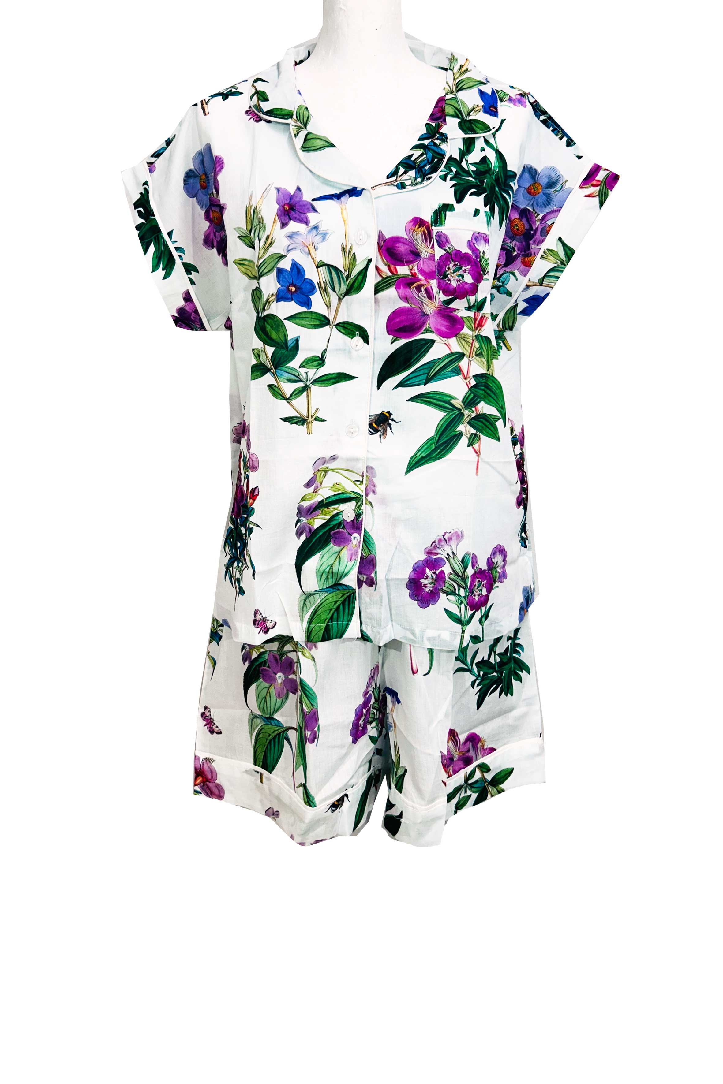 Rosehip Design – wholesale Sleepwear set – Women's – Short Pyjama Set - Mavis3