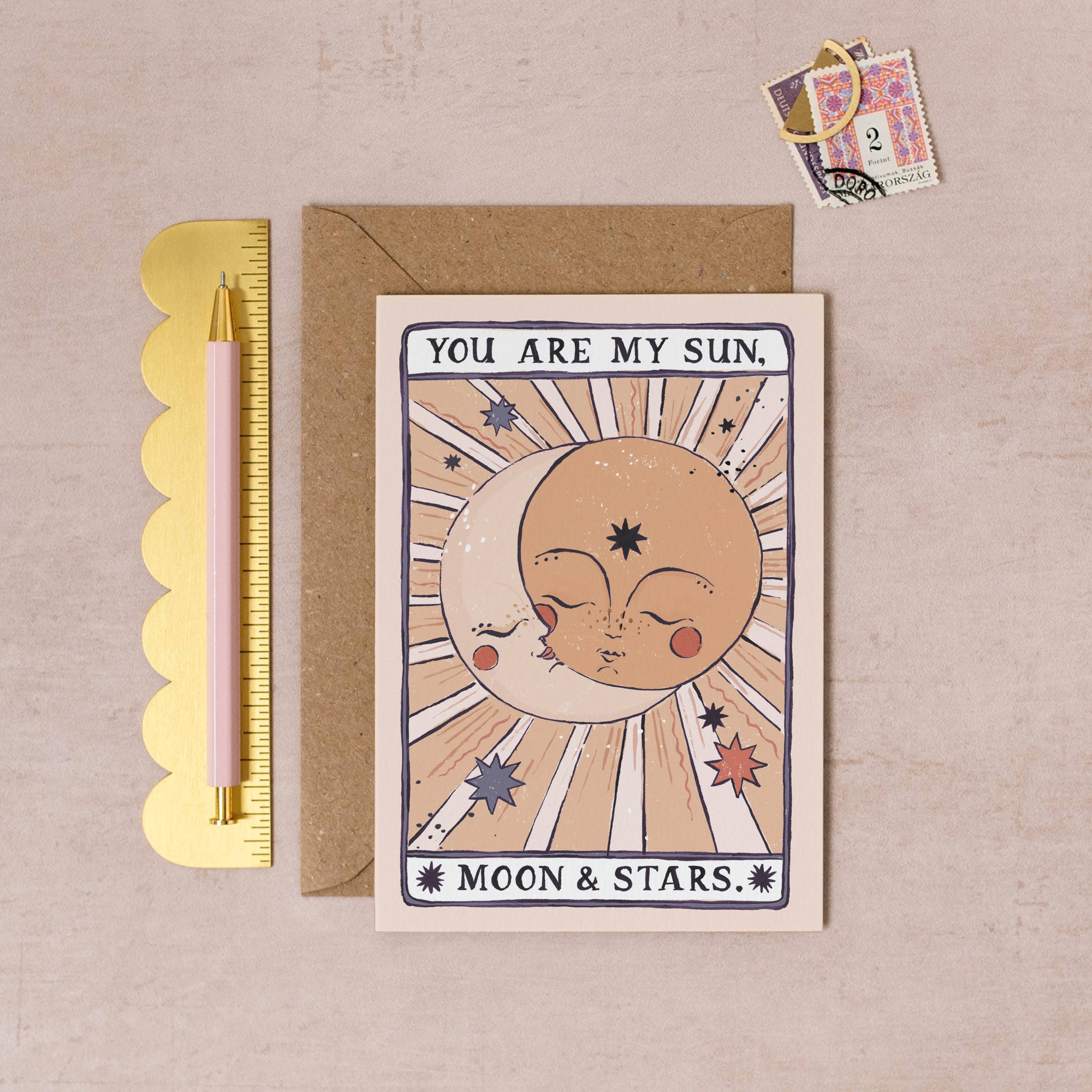 Sister Paper Co. - Wholesale Valentine's Day Card - Sun, Moon & Stars Card | Valentine's Card | Love Cards7