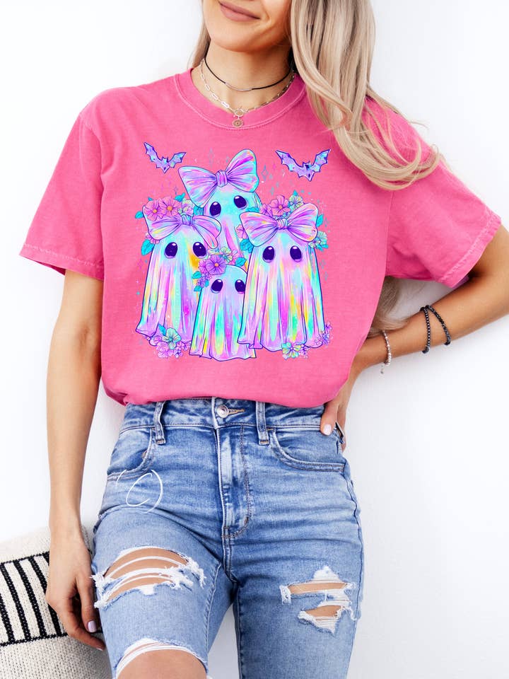 CMD Wholesale - Wholesale T-Shirt (Graphic) - Unisex - Iridescent Ghosts Graphic Tee