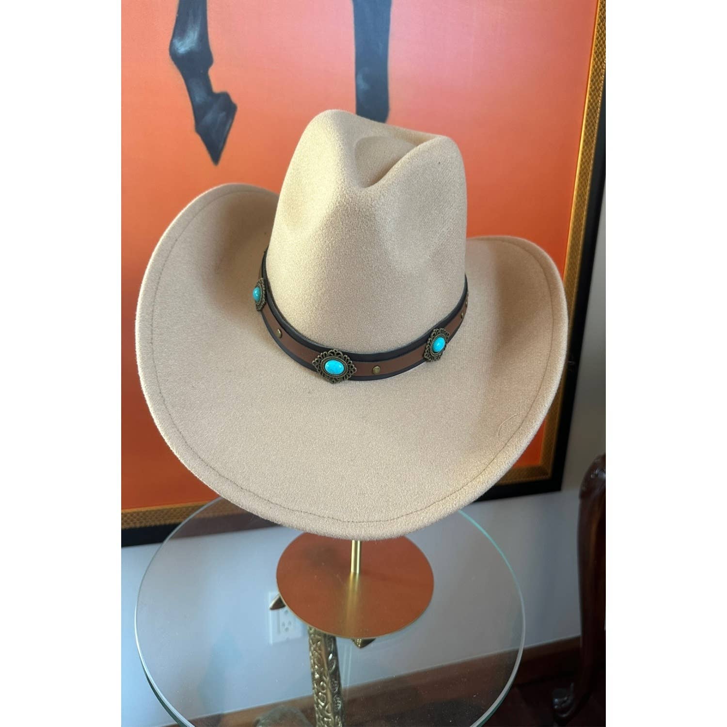 One and Only Accessories - Wholesale Cowboy Hat - Women's - Premium Quality Best Seller  Vegan Cattlemen Cowboy hat  lea10