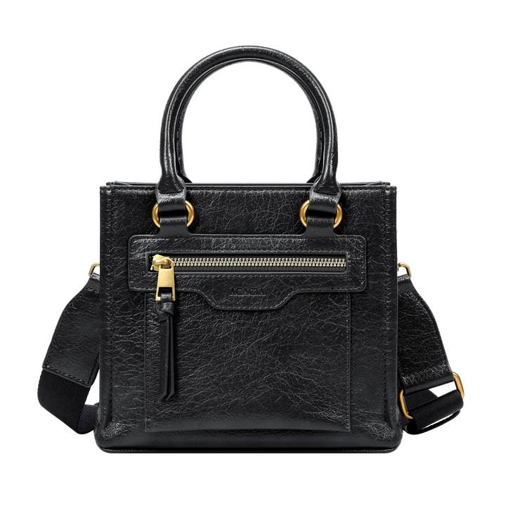 Lyraz Black Top Handle Crossbody Bag for wholesale by ACACIA(Formerly OLA)