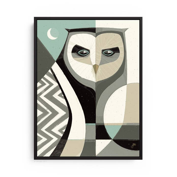 Abel Arts - Vente Affiche d'art - Qui ? Bleu - Imprimé WHLSL4