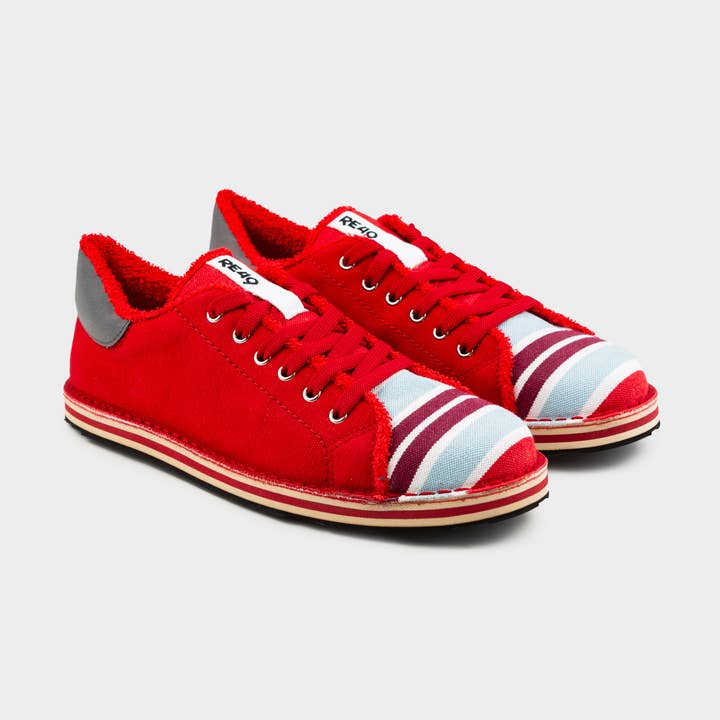 RE49 COLLECTION AMACHE MOD. LIFESTYLE MLC/RED per la vendita all'ingrosso da parte di RE49 Italian Sustainable Shoes