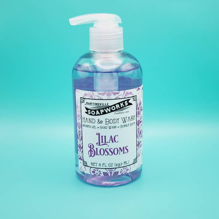 Lilac Blossoms Hand & Body Wash for wholesale by Martinsville Soapworks
