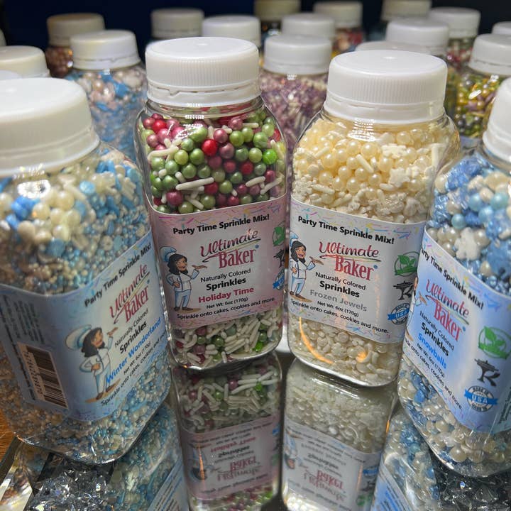 Ultimate Baker - Wholesale Sprinkles - Ultimate Baker Sprinkles Pinks Mix (6oz Retail)3