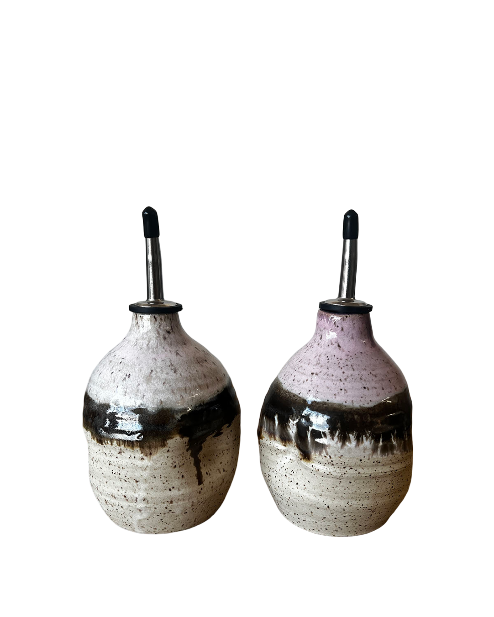 Gina DeSantis Ceramics - Wholesale Oil/Vinegar Dispenser - Borealis Vinegar Cruets1