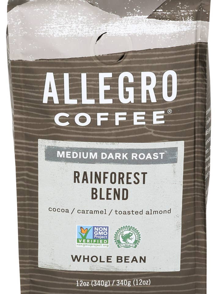 Rainforest Blend Coffee - Whole Bean for wholesale by Allegro Coffee