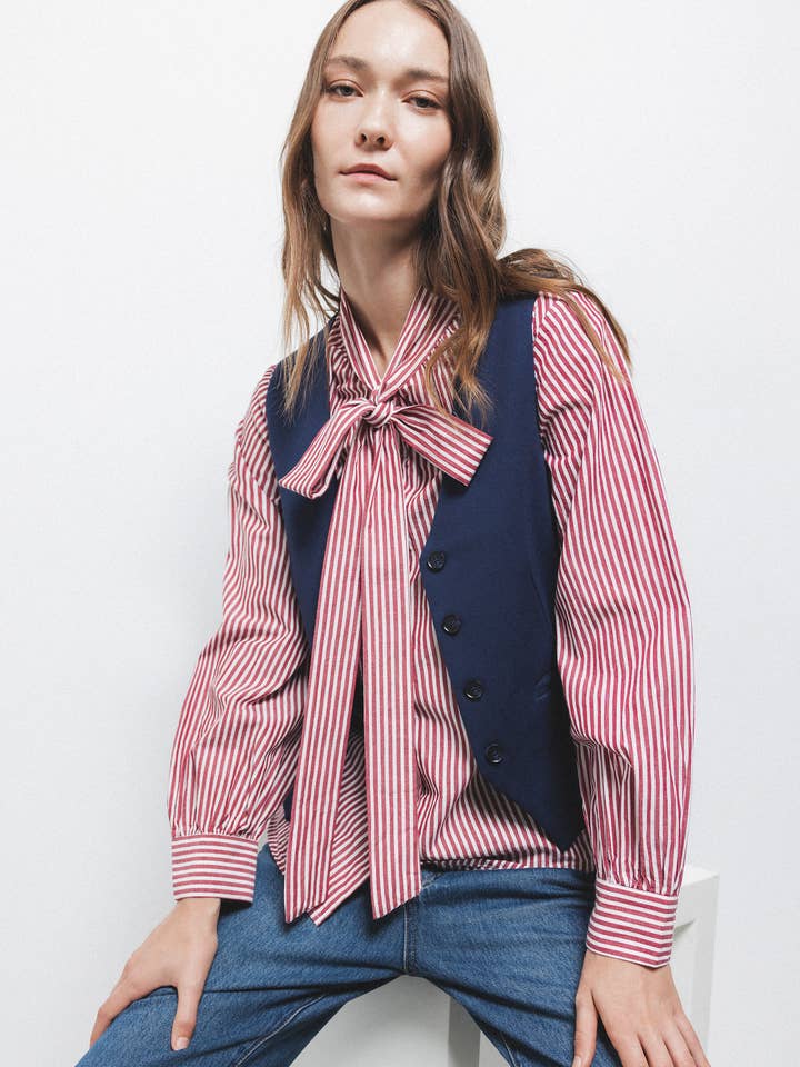 Lanidor - Wholesale Shirt - Women's - Striped Shirt (416679-169)2