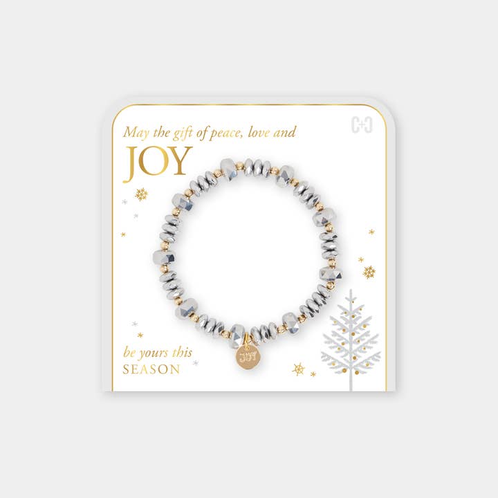 COCO + CARMEN - Wholesale Beaded Bracelet - Joyful Christmas Stretch Bracelet
