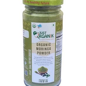 Just Organik - Wholesale Protein/Superfood Powder - Organic Moringa Powder 4 oz