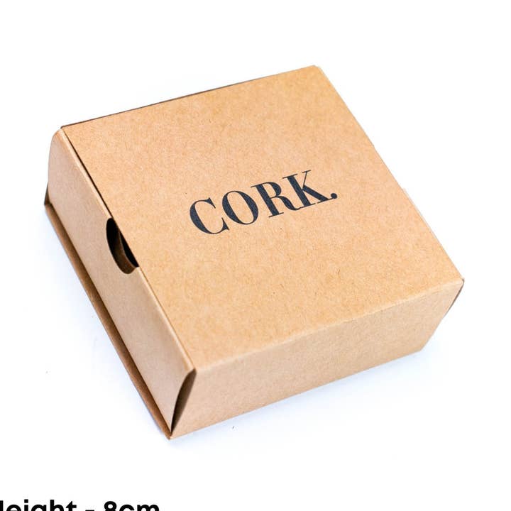 5PCS-square kraft paper box -5pcs for wholesale by Meninas Bonitas Cork