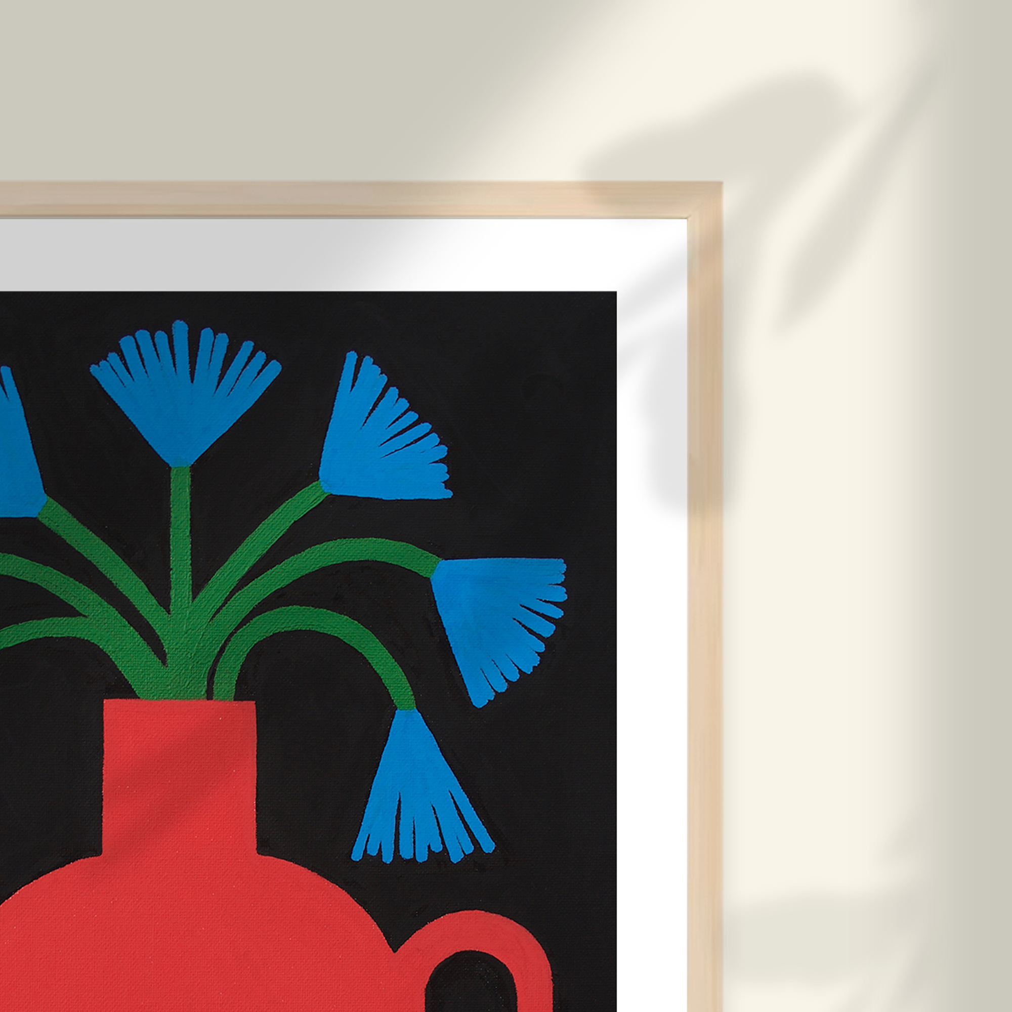 Allison Poplett - Wholesale Art Print - Blue Flowers Art Print2