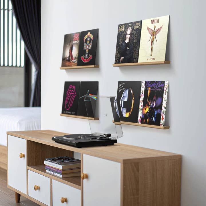 Well Made - Wholesale Wall Mounted Shelf - Vinyl Record Display Shelf - Single Records Only