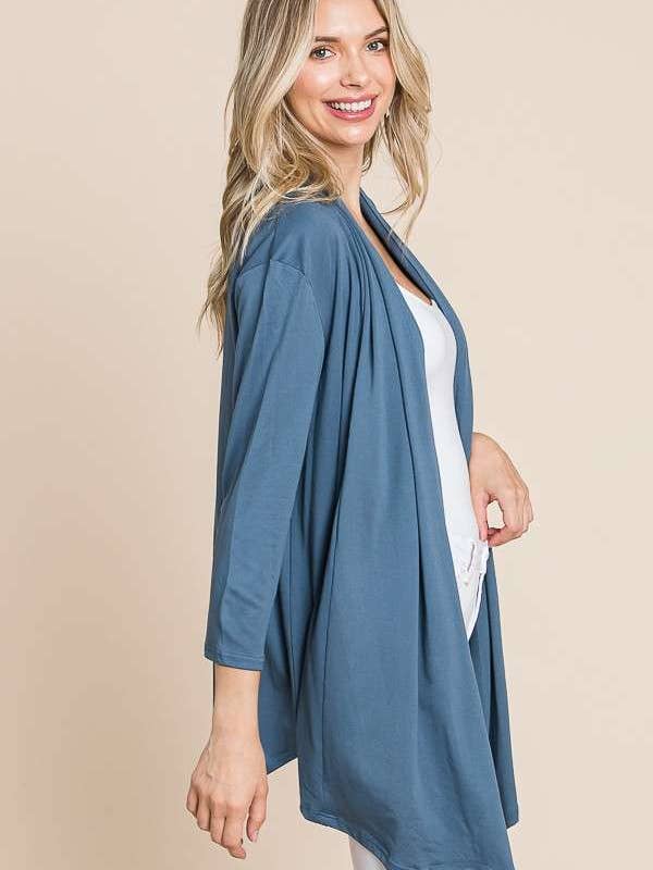 Culture Code - Wholesale Cardigan - Women's - CJT1086Q - DRAPE CARDIGAN TOP7