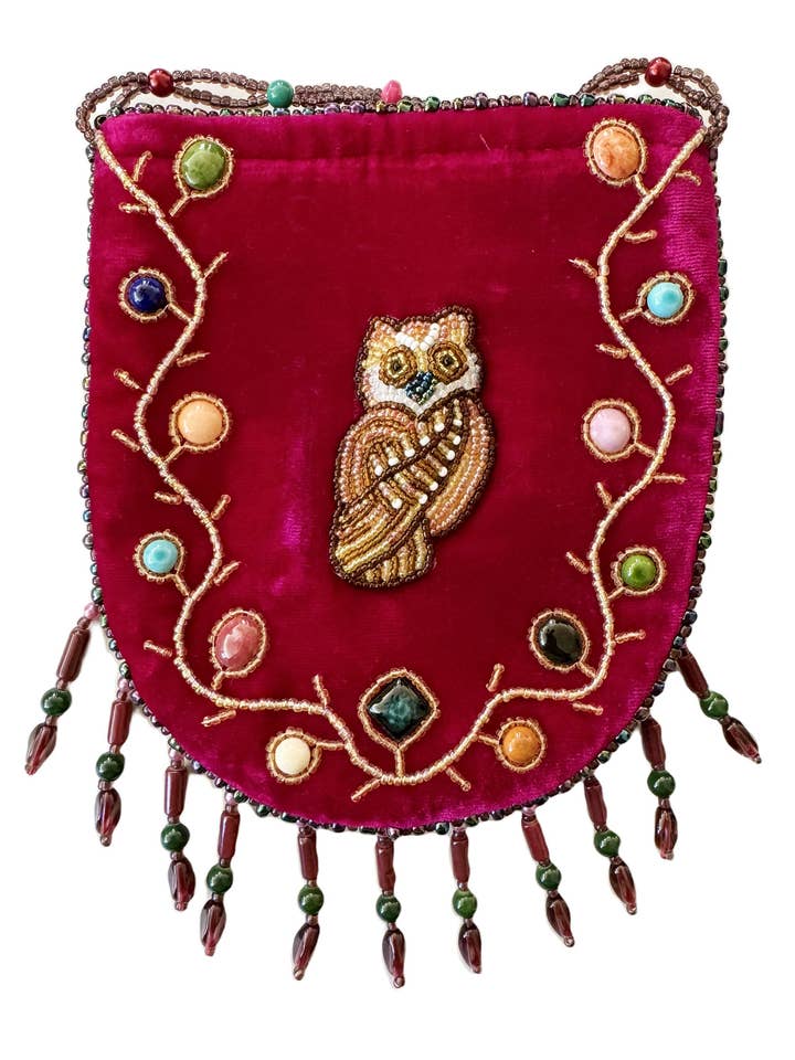 Owl Pattern Velvet Crossbody Mug for wholesale by Ole