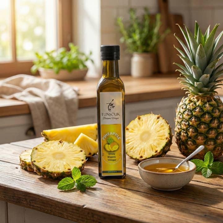 Pineapple White Balsamic Vinegar (250ml) for wholesale by Dallas olive oil company