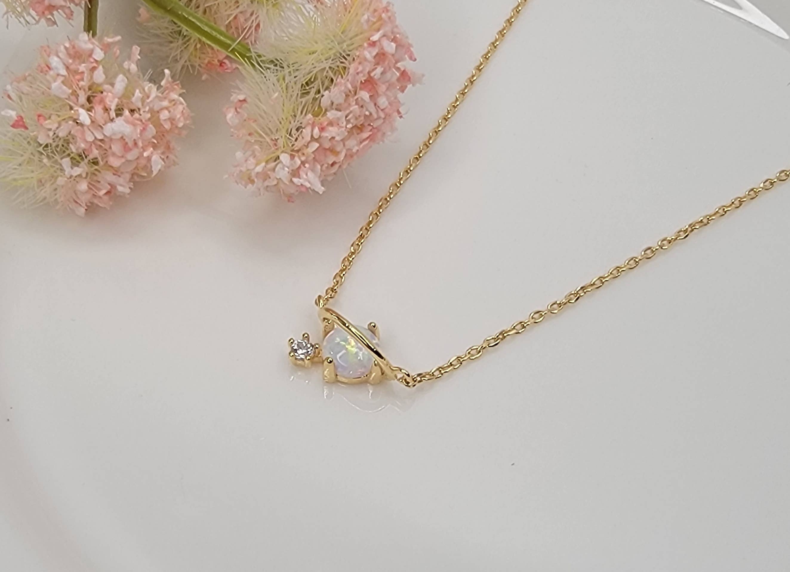 BETTYOH INC – wholesale Pendant/charm necklace – OPAL PLANET NECKLACE.3