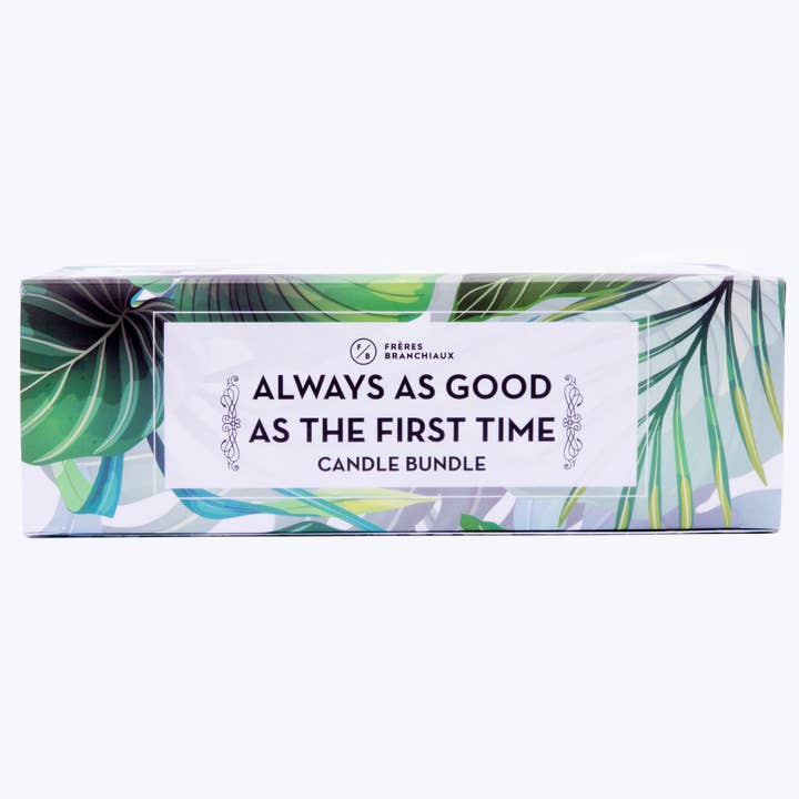 Sempre buono come il pacchetto di candele per la prima volta per la vendita all'ingrosso da parte di Frères Branchiaux Candle Co.
