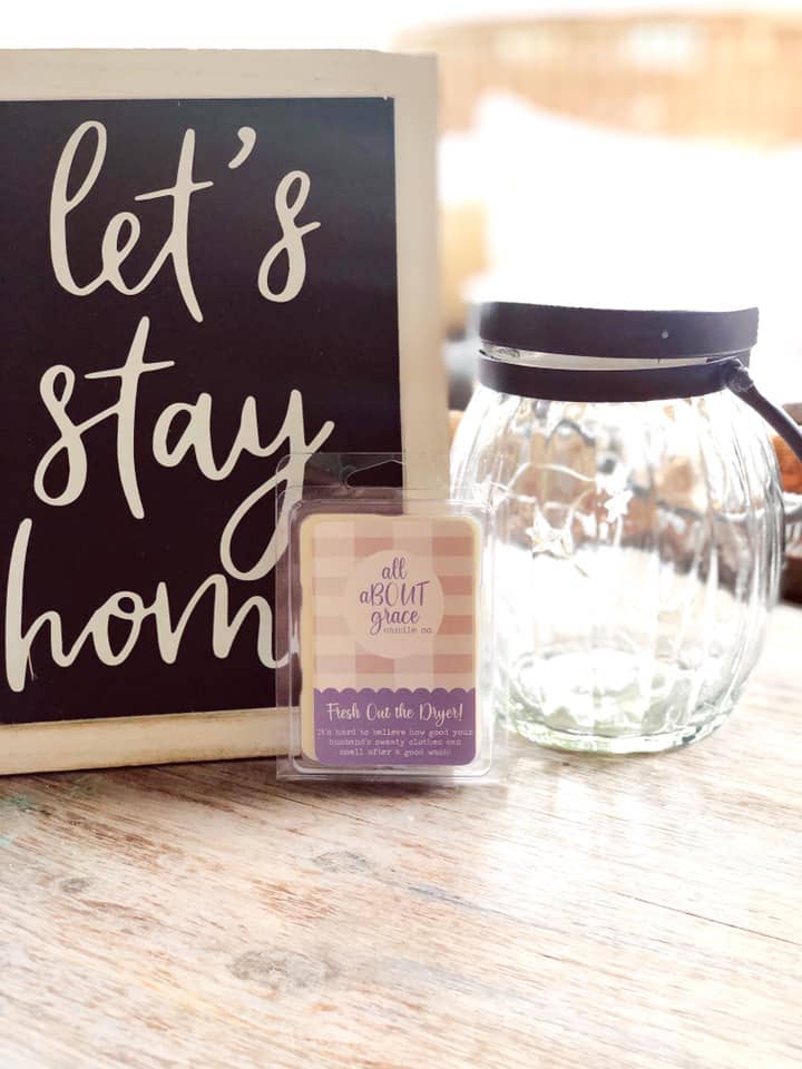 All About Grace Candle Co. - Vente Bougie en bocal - Fraîchement sorti le séchoir2