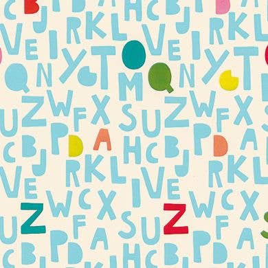 Papier Cadeau ABC Lettres – Ludique et Éducatif pour la vente par kadopapier.net