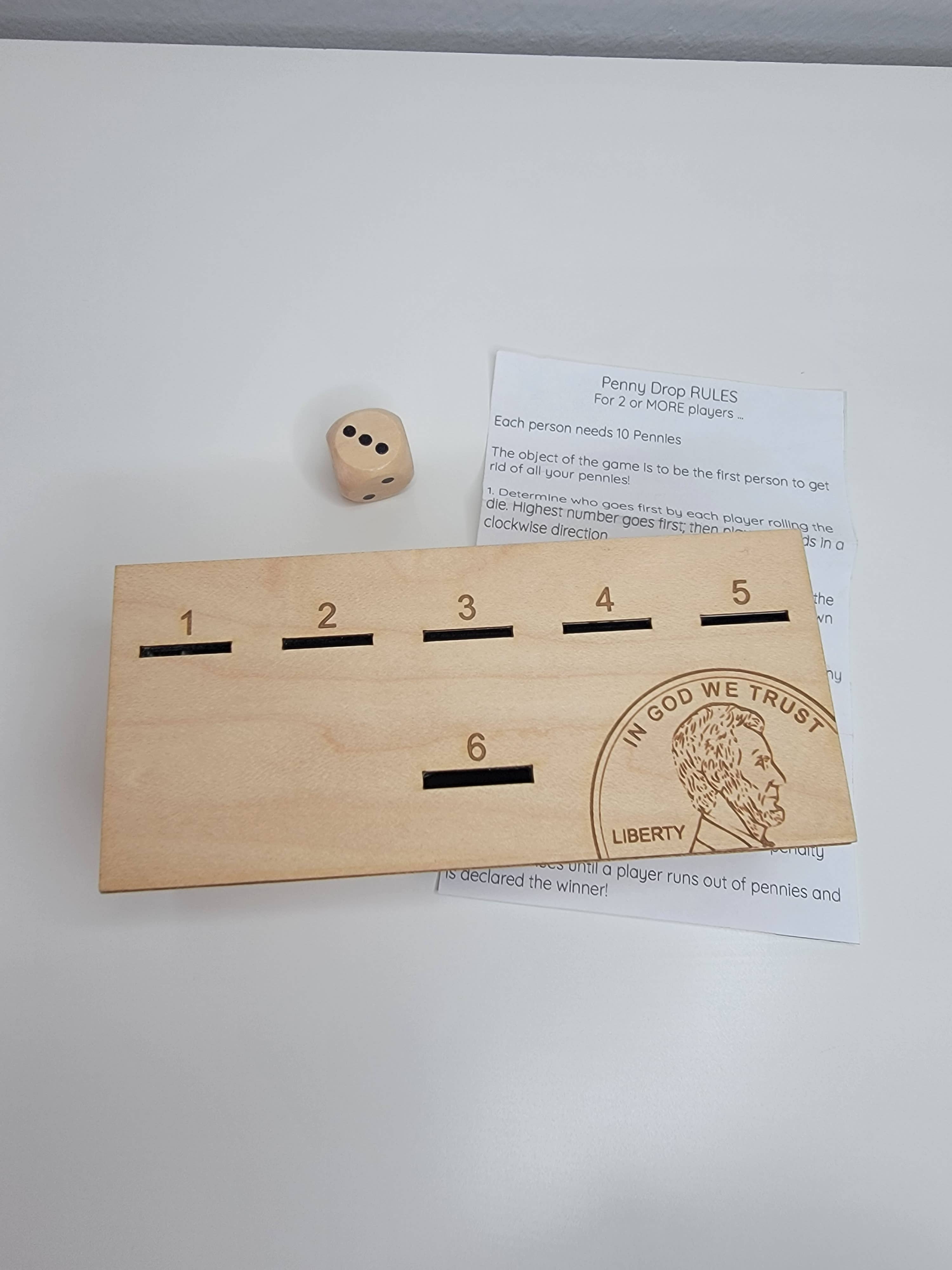 lou+teak - Wholesale Board Game - The Penny Game, Laser Cut and Engraved4