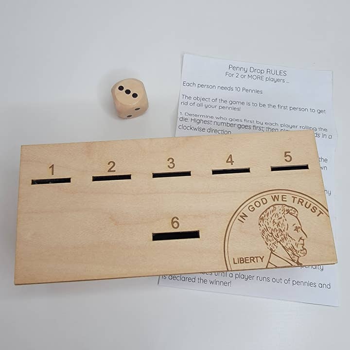 lou+teak - Wholesale Board Game - The Penny Game, Laser Cut and Engraved4