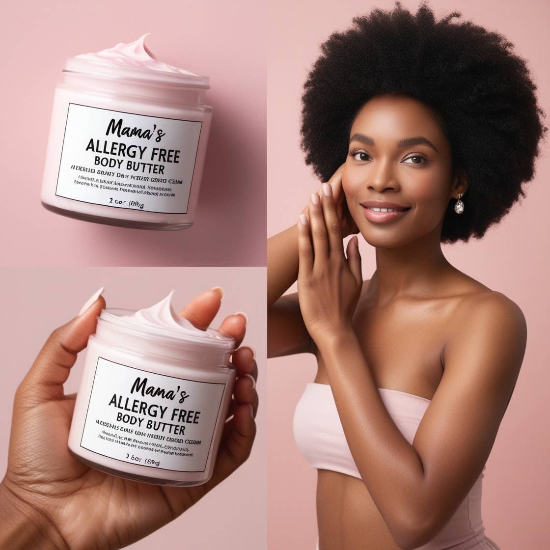 Beautique Goals - Wholesale Body Balm/Butter - Mama's Allergy Free Body Cream - Nut Free Flavorful Scent2