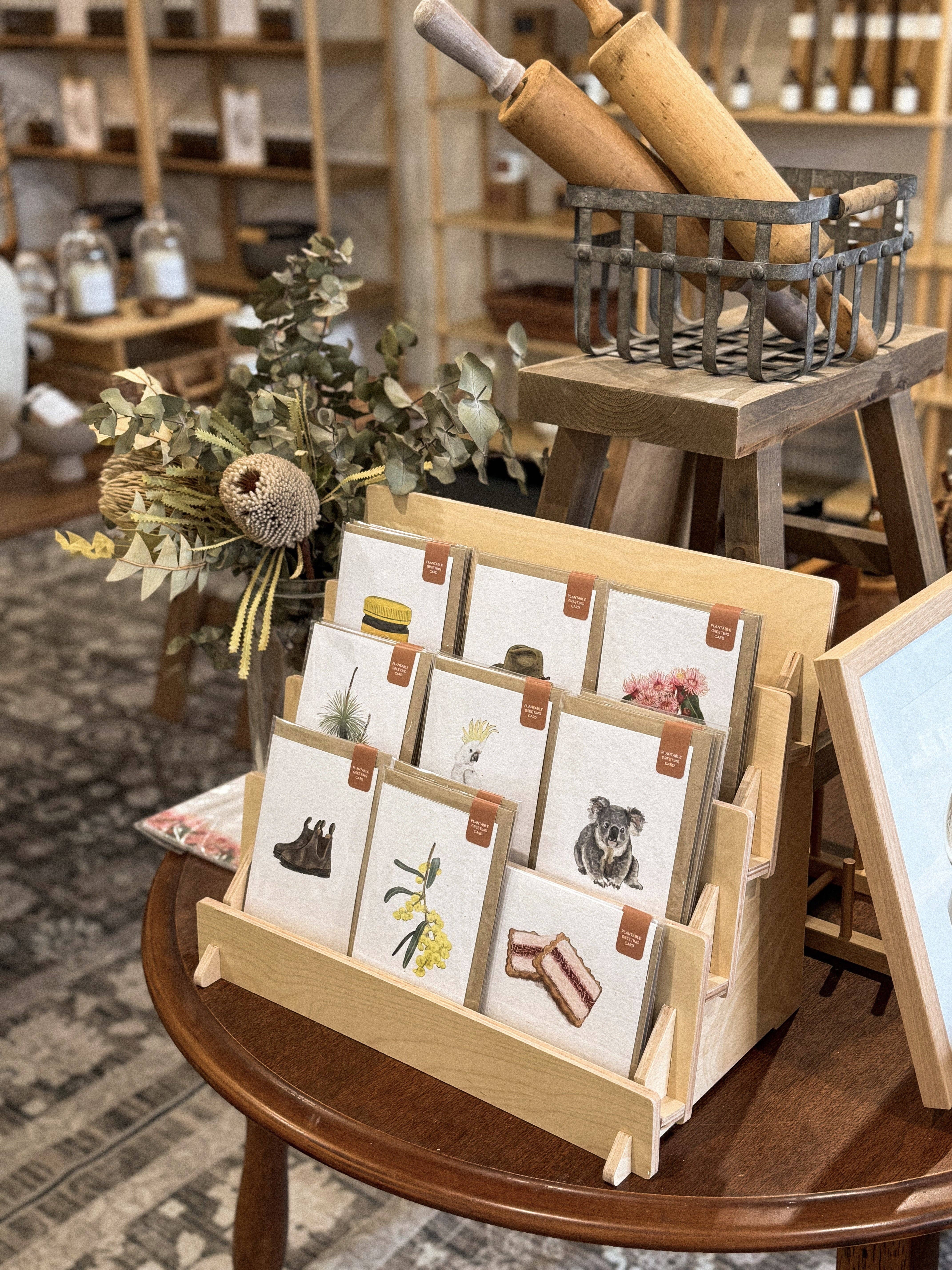 treasureinventory - Vendita all'ingrosso Biglietti di auguri generici - Icone australiane // Carte piantabili // Confezione da 27 carte6