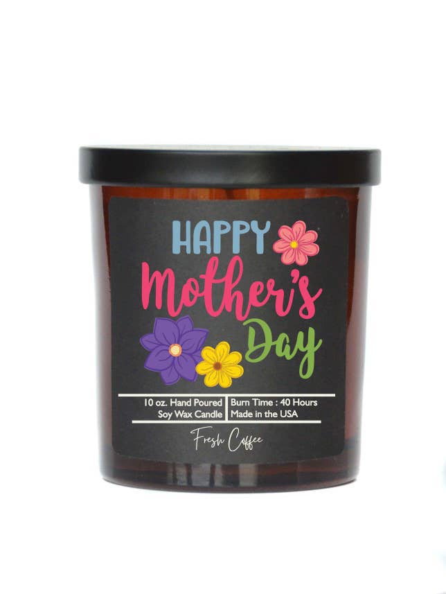 Driftless Studios - Wholesale Jar/Filled Candle - Happy Mothers Day Candle - Soy Wax Candles - Spring Decor