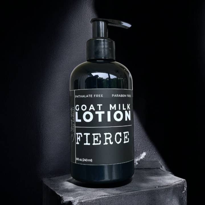 Fierce- Loción de leche de cabra para hombres para venta al por mayor de Sweet Suds Soap Company