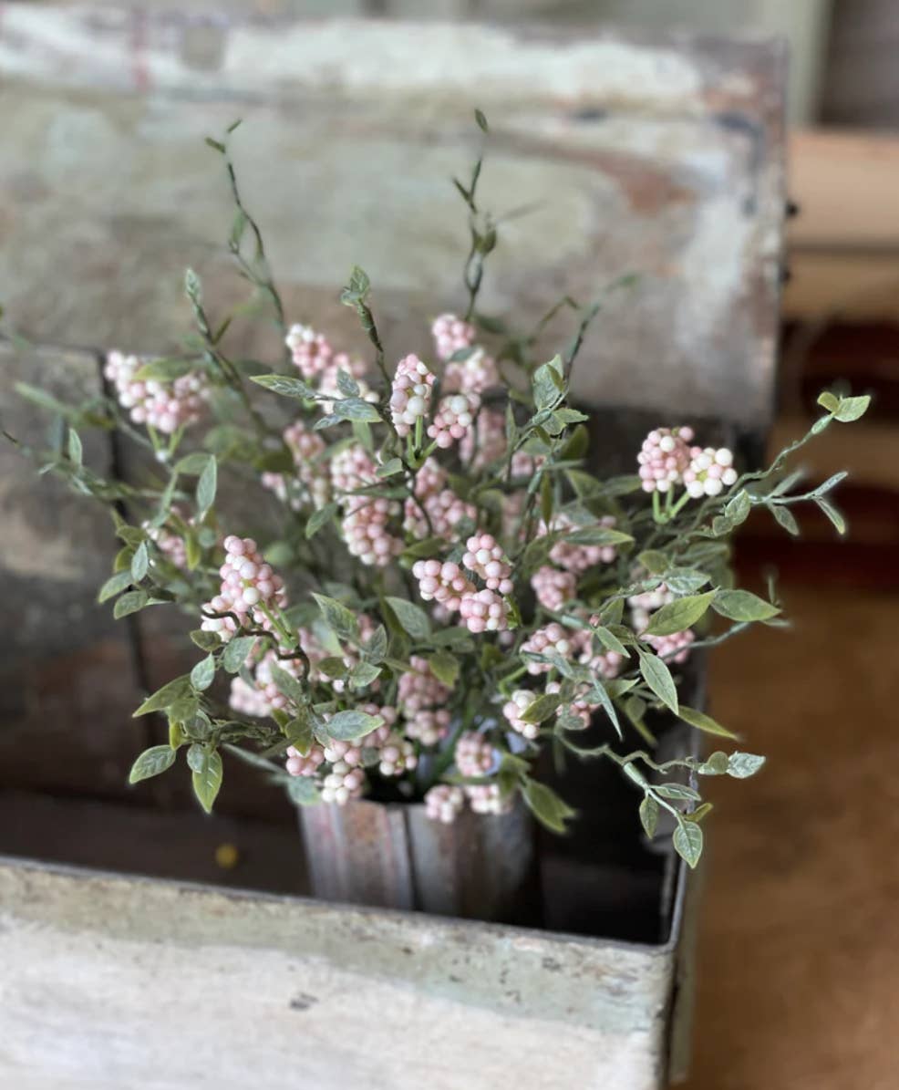 Buckeye Craft Co. – Großhandel Künstliche Blumen – Savannah Buds Bush - Rosa0