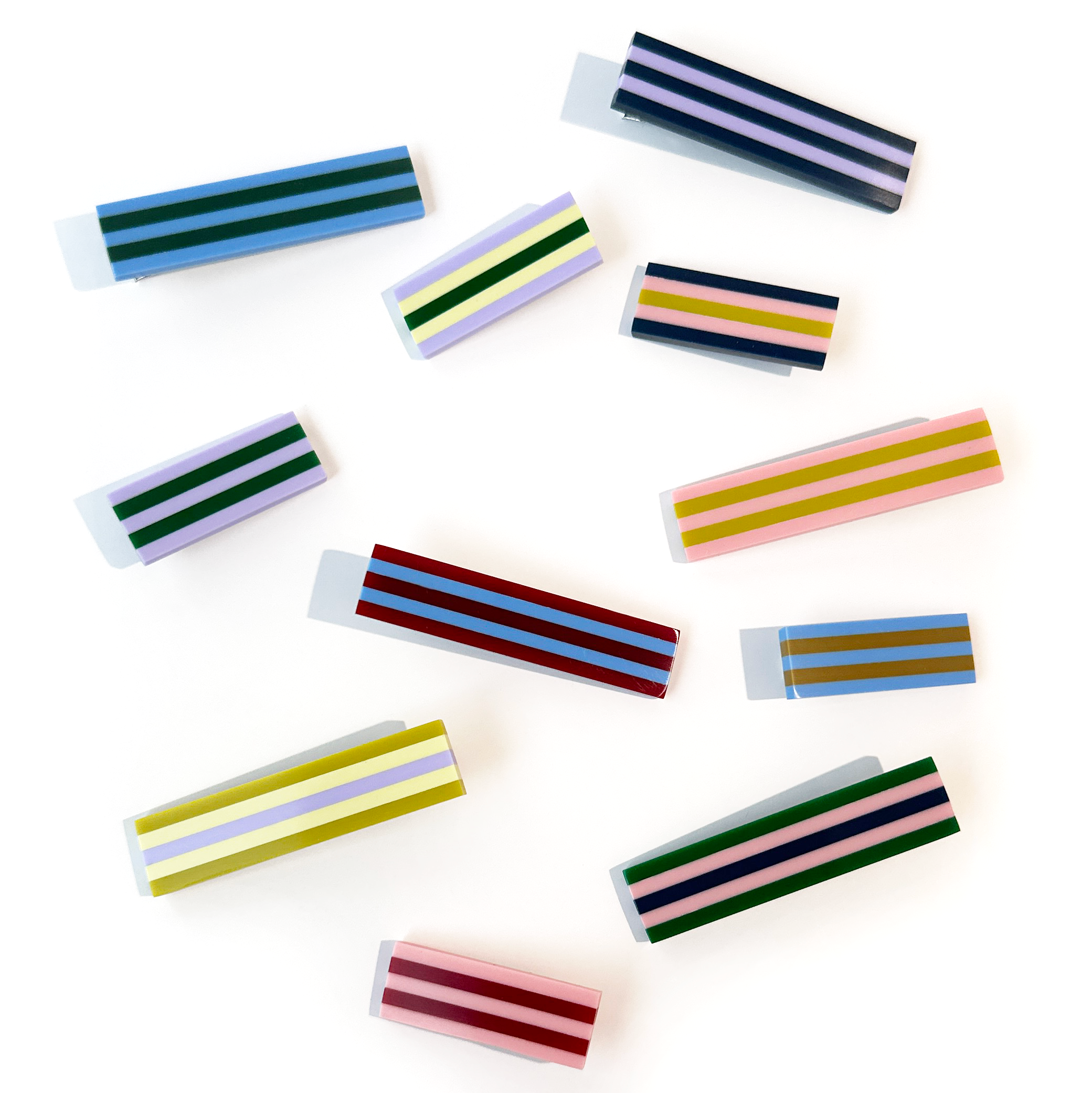 Combinist Goods - Wholesale Hair Clip - Women's - Striped Hair Clip | Large2