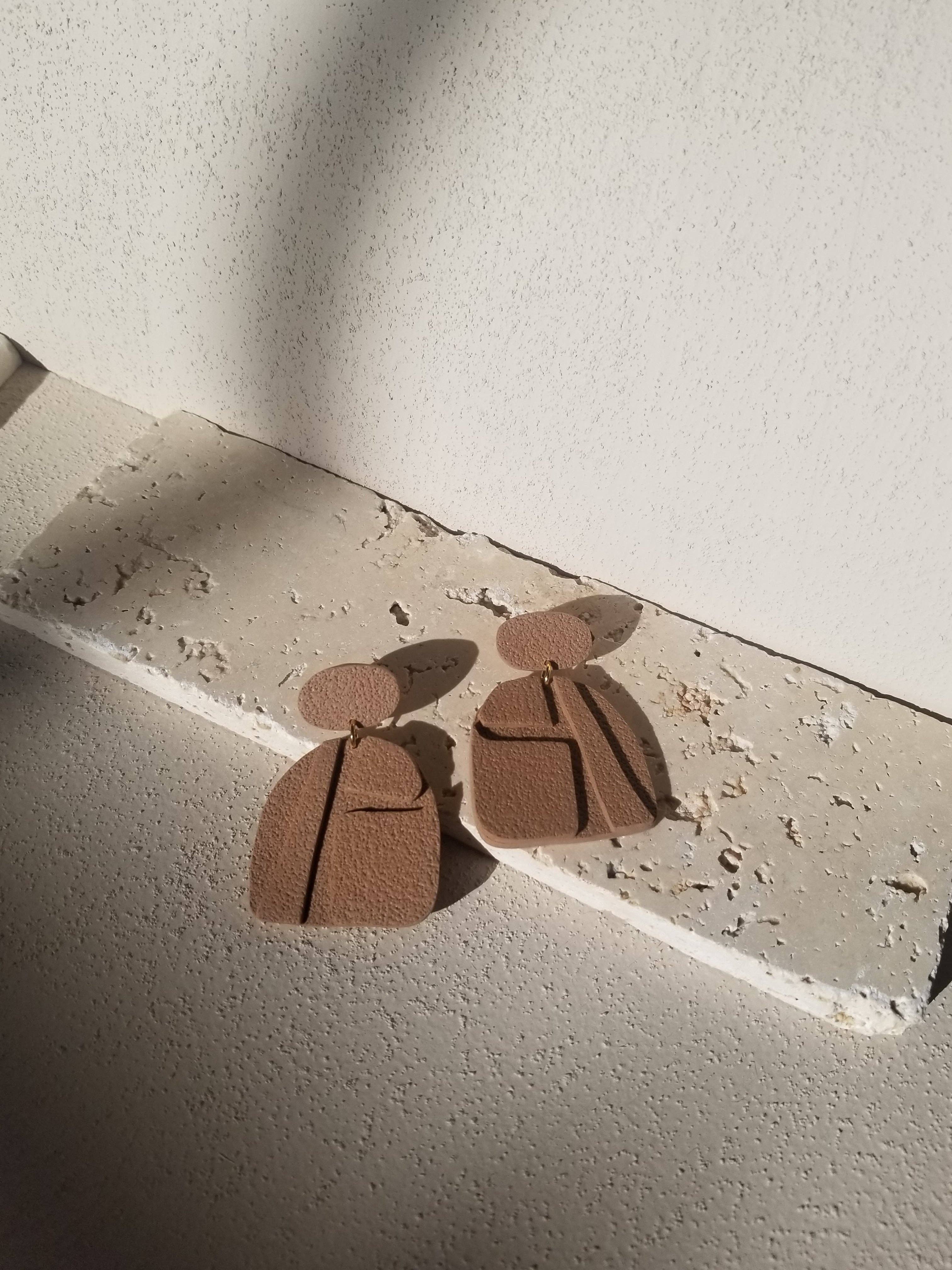 That Clay Girl Co. - Wholesale Dangle Earrings - RUSKA #4 | Polymer Clay Earrings | Bas Relief | Dangle Earri0