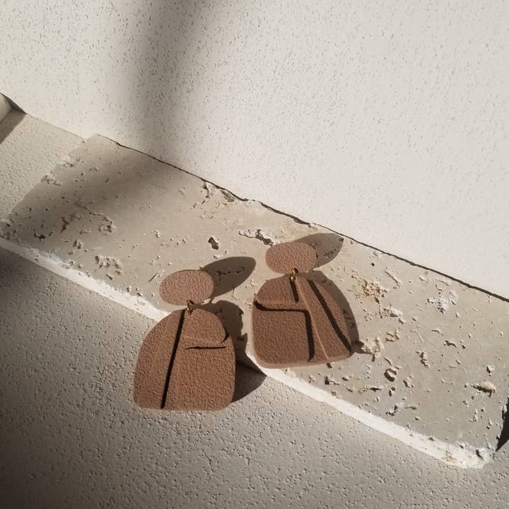 That Clay Girl Co. - Wholesale Dangle Earrings - RUSKA #4 | Polymer Clay Earrings | Bas Relief | Dangle Earri