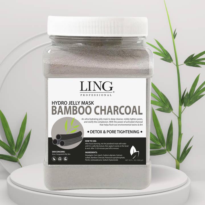 LING Skincare - Wholesale Skincare Face Mask - Bamboo Activated Charcoal - Hydro Jelly Mask1