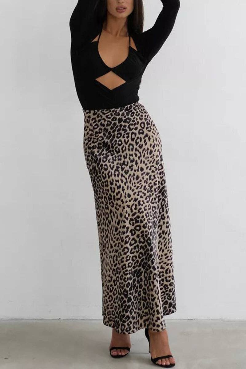 Mccolin - Wholesale Skirt - Women's - Leopard Print Skirt6
