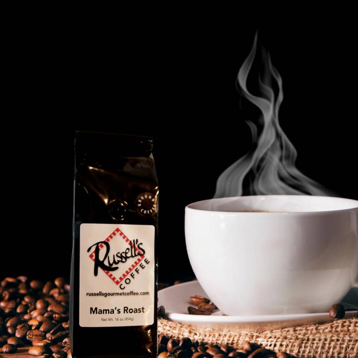 Russell's Gourmet Coffee – wholesale Kaffebönor – Mammas grillat kaffe koffeinfritt
