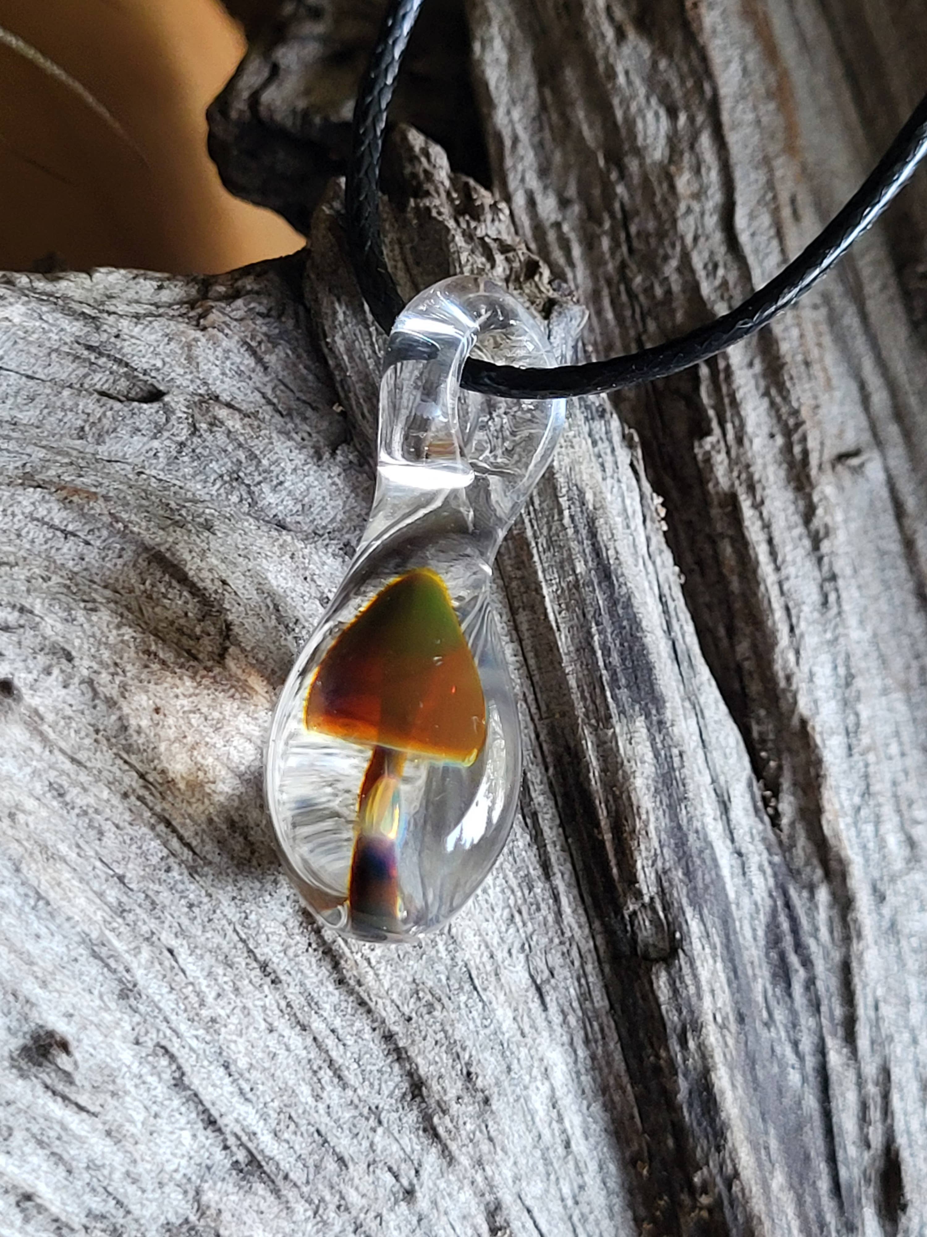 AB Glass Designs – wholesale Hänge-/berlockhalsband – Glass Mushroom Halsband6