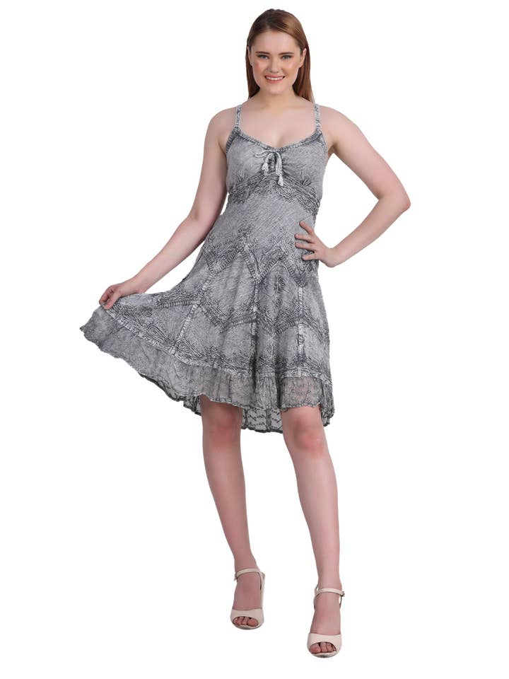 Advance Apparels - Vente Robe – femme - Robe mi-longue délavée à l'acide 130417