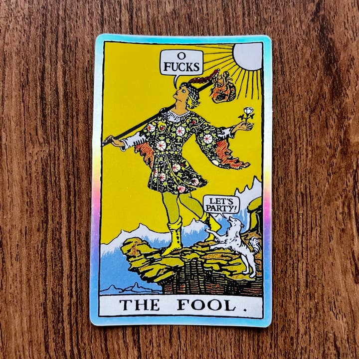 0 Der Narr Holographischer Tarot-Aufkleber für den Großhandel von Witch Rich