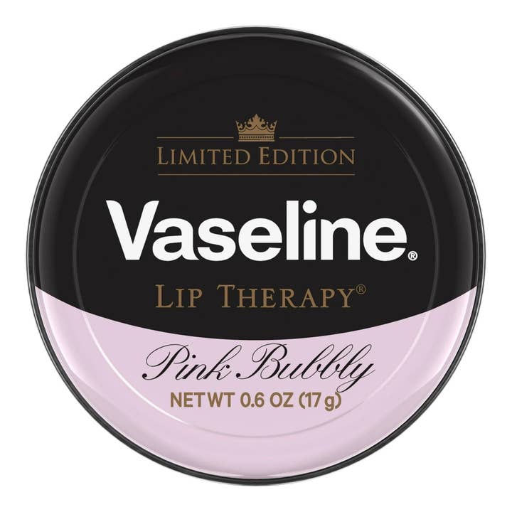 First Choice Buying - Wholesale Lip Balm - Vaseline Lip Therapy Pink Bubbly Lip Balm Tin, 0.6 Oz