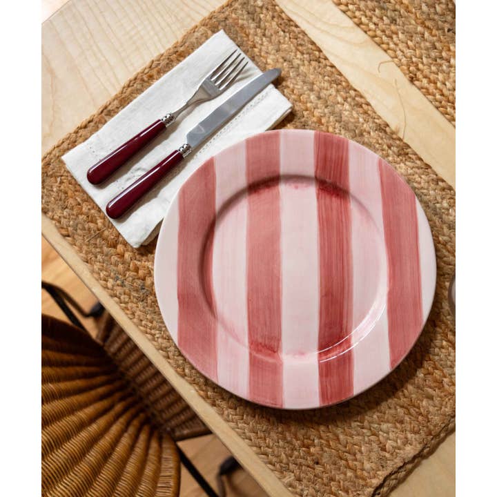 Valsa Home - Wholesale Dinner Plate - Stripes Dinner Plate WS2