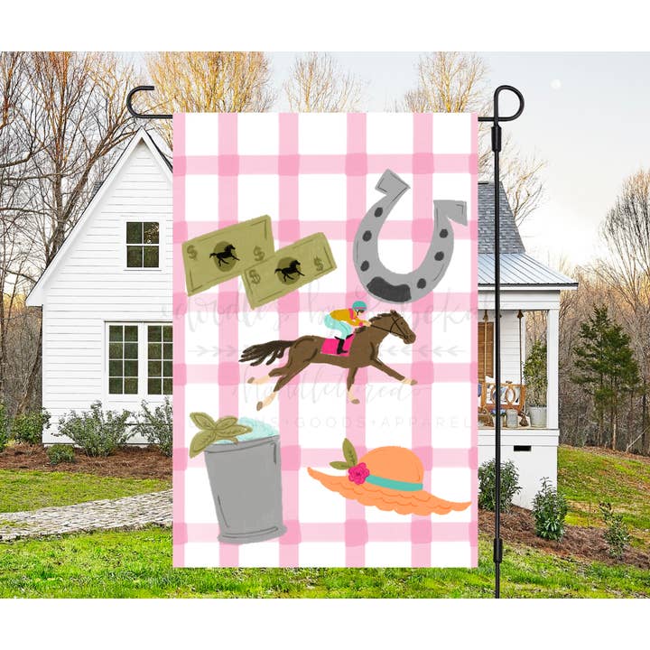 Derby Items Garden Vlag voor wholesale door Doodles By Rebekah