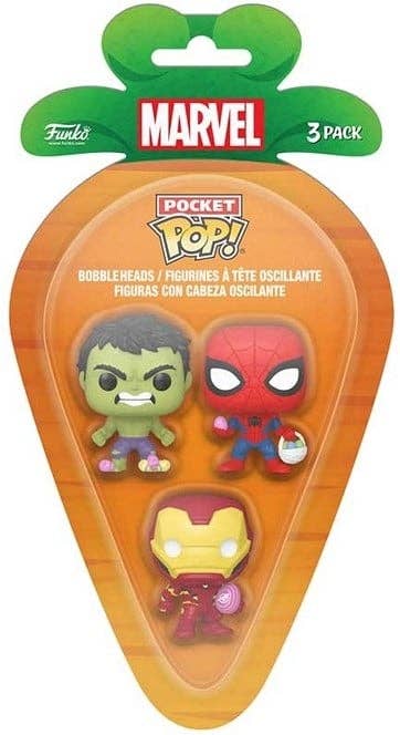 KIDDY-MOOV - Wholesale Toy Set - Kids - POP! Pocket Carrot Marvel, Pack of 3 / 121