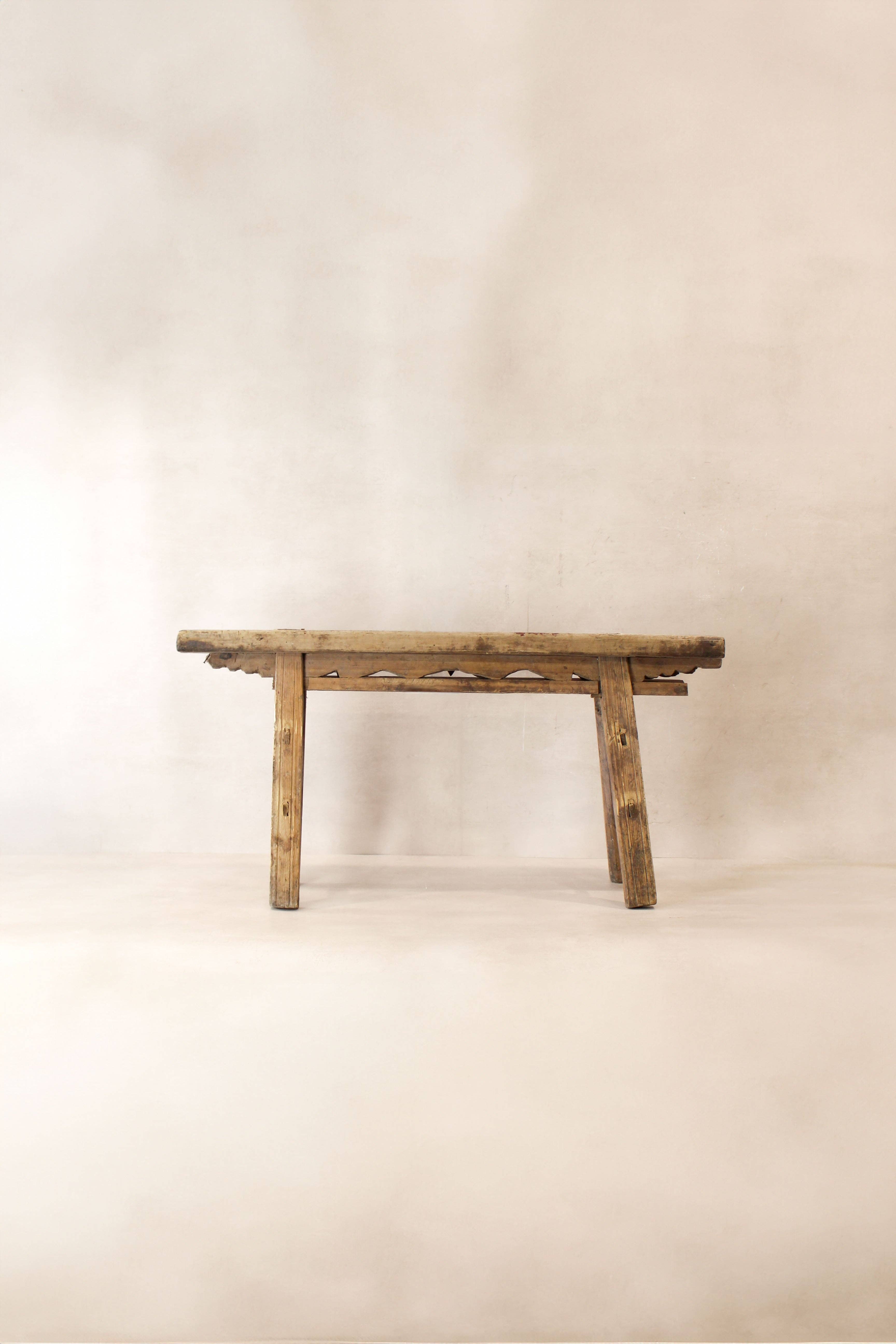 Botanical Boys – wholesale Bench – Antique Rustic Elm Bench 084