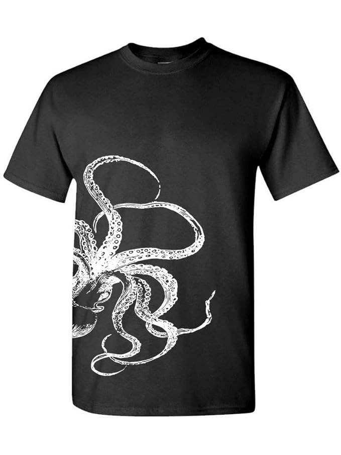 Multi-Vendor Sales - Wholesale Screen Printed T-Shirt - Unisex - Kraken Giant Squid Titan Unisex Cotton T-Shirt