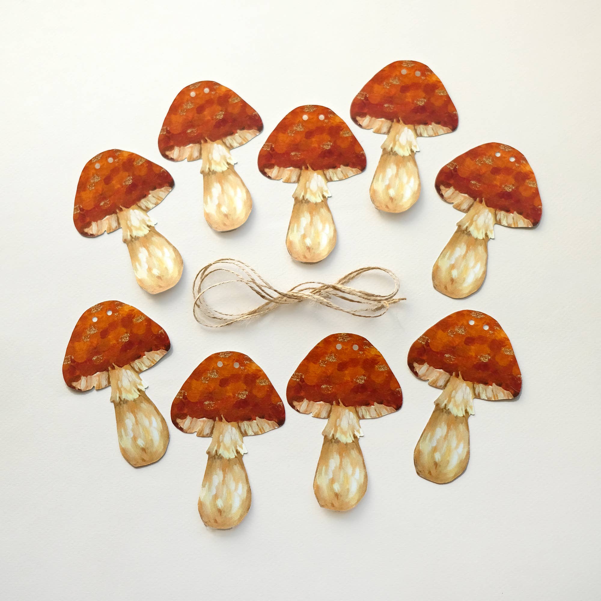 Doro Marcello - Wholesale Bunting/Garland - Red Mushroom Garland | DIY Paper Garland Kit | Craft Kit4