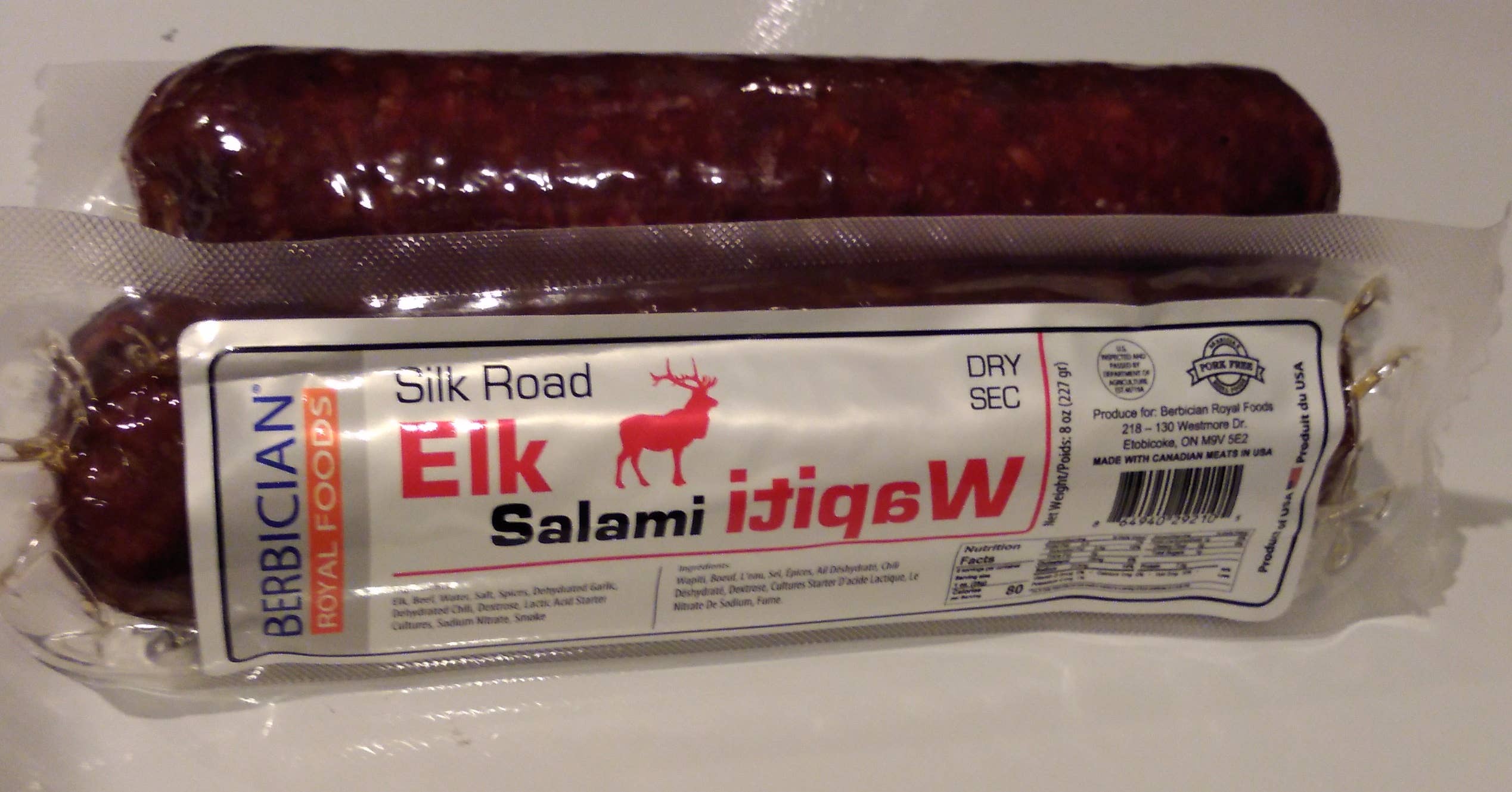 Berbician - Vente Saucisses - Salami au wapiti2