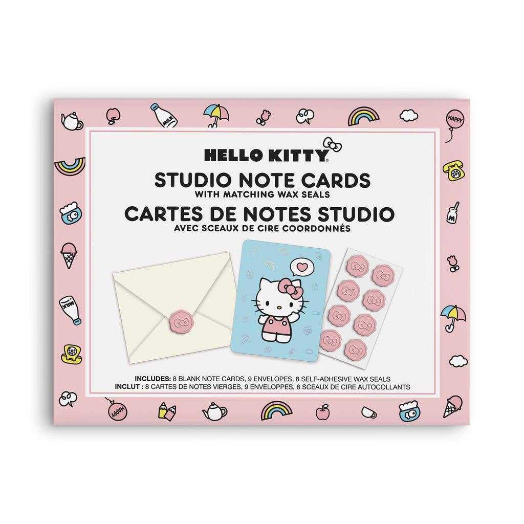 Studio Oh! - Wholesale Stationery/Notecard Set - Hello Kitty Classic Pink Studio Note Cards2
